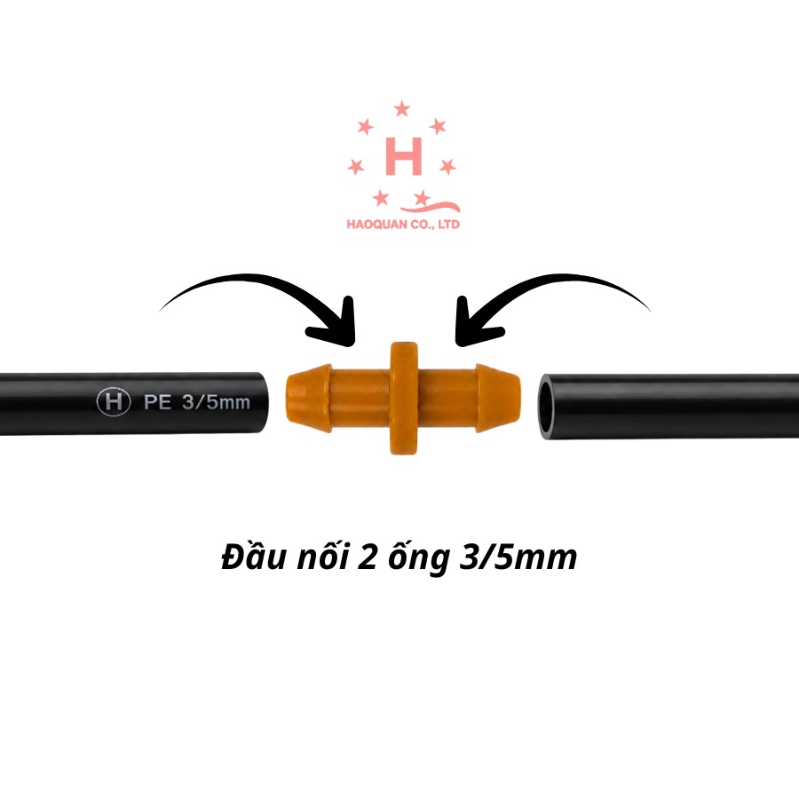 Đầu nối ống 3/5mm (10 cái/gói) - Ảnh 3